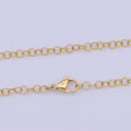 17" Ready to Wear Gold plated Chain with Lobster Clasp, Simple Everyday Layering Necklace | WA-1119 Clearance Pricing - DLUXCA