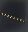 17.5 inch Beaded Chain Necklace, 24K Gold Plated Bead Finished Necklace For Jewelry Making, Dainty 1.6mm Bead Necklace w/ Spring Ring | CN-273 Clearance Pricing - DLUXCA