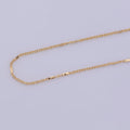 17.5 inch Rolo Chain Necklace, 18K Gold Plated Rolo Finished Chain For Jewelry Making, Dainty 1.2mm Rolo Necklace w/ Spring Ring | CN-323 Clearance Pricing - DLUXCA