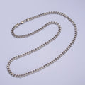17.5'' Ready to Use White Gold plated Cuban Curb Necklace Chain 3.5mm Necklace | WA-1561 Clearance Pricing - DLUXCA