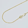 18 inch Singapore Chain Necklace, 14K Gold Plated Singapore Finished Necklace For Jewelry Making, Dainty 2mm Singapore Necklace w/ Spring Ring | CN-958 Clearance Pricing - DLUXCA