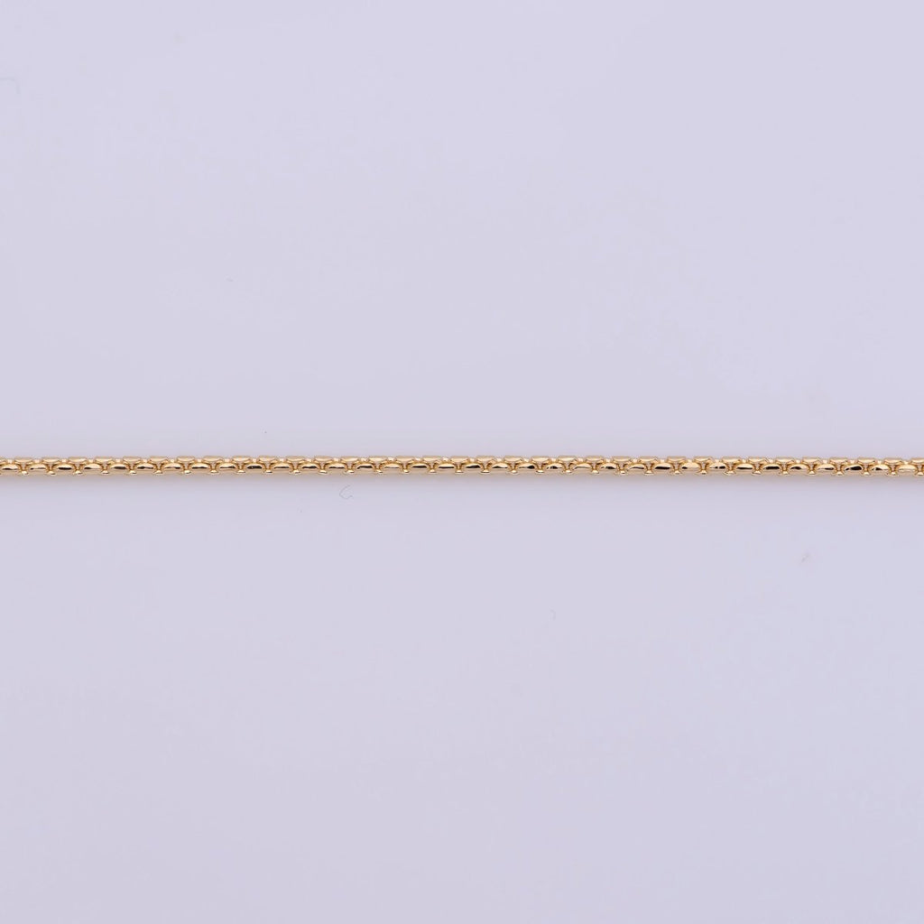 18 inches Cable Chain Necklace, 18K Gold Plated Finished Chain For Jewelry Making, Dainty 1.4mm Cable Necklace w/ Lobster Clasps | CN-375 Clearance Pricing - DLUXCA