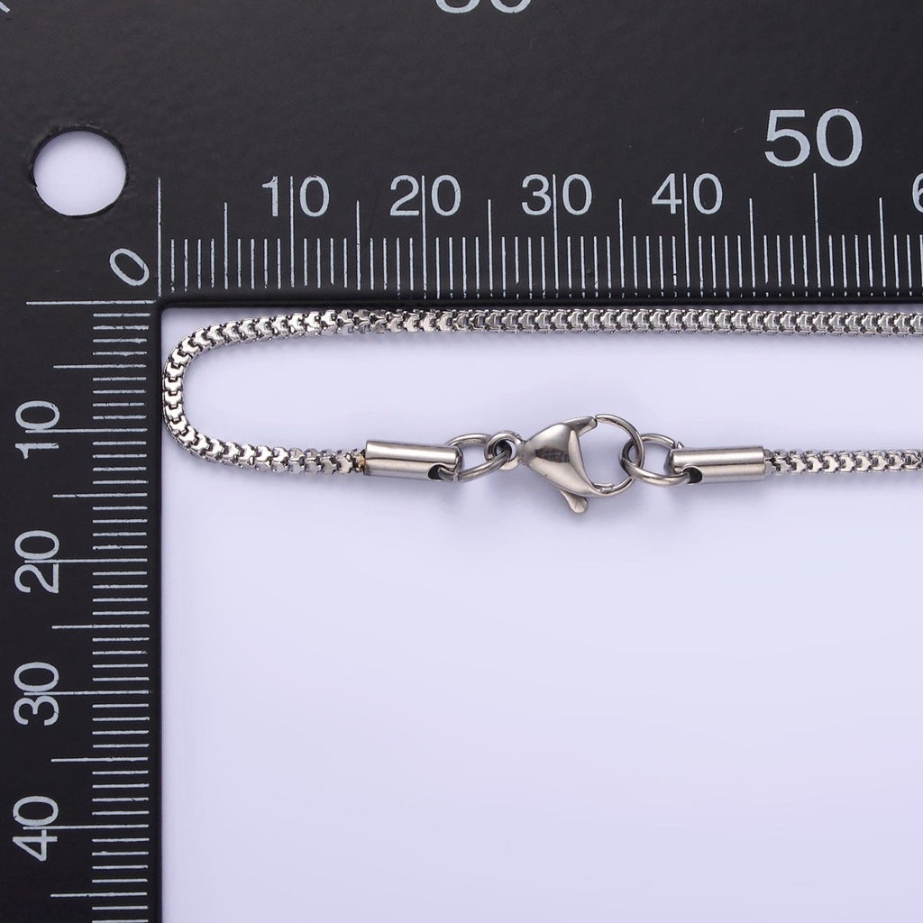 18.5 inch Stainless Steel Herringbone Chain For Wholesale Chains And Jewelry Making Supplies Findings | WA-2113 Clearance Pricing - DLUXCA