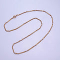 18.5 Inch Twisted Chain 18K Gold plated Dainty Rope Chain Necklace | WA-1603 Clearance Pricing - DLUXCA
