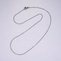 18inch Cable Chain Necklace Silver Dainty Cable Link Chain Necklaces Stainless Steel | WA-2393 - DLUXCA