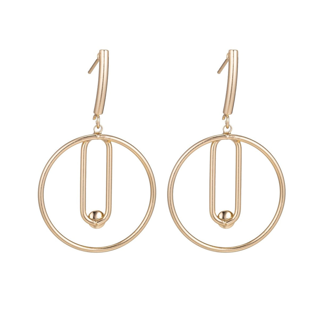 18k Gold Fill DIY Earrings with Loop, Make Your Own Stud Dangle Earrings, Earring Component Findings for Jewelry Making Supplies, K-018 - DLUXCA