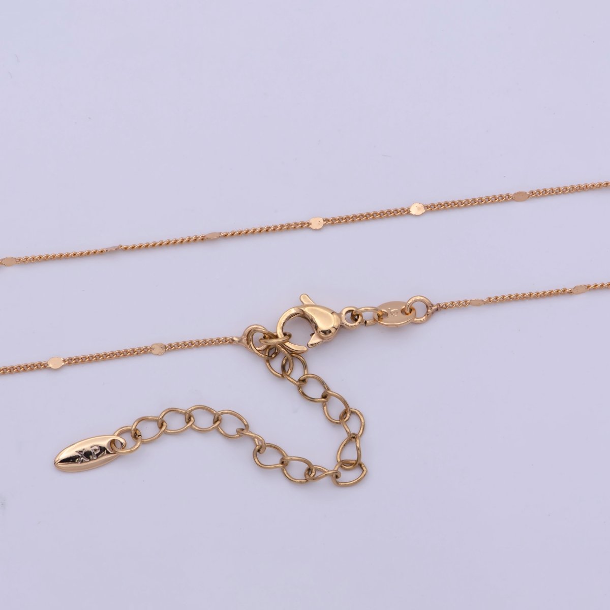 18K Gold plated 0.8mm Curb Chain 18 inch Finished Necklace For Wholesale Necklace Dainty Jewelry Making Supplies | WA-482 Clearance Pricing - DLUXCA