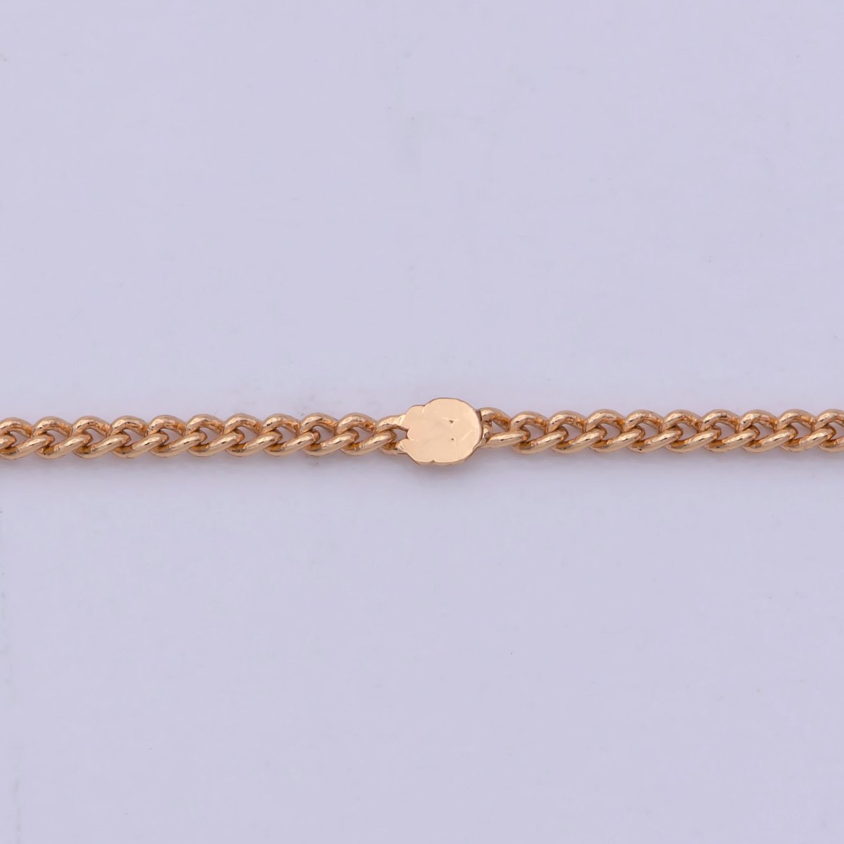 18K Gold plated 0.8mm Curb Chain 18 inch Finished Necklace For Wholesale Necklace Dainty Jewelry Making Supplies | WA-482 Clearance Pricing - DLUXCA