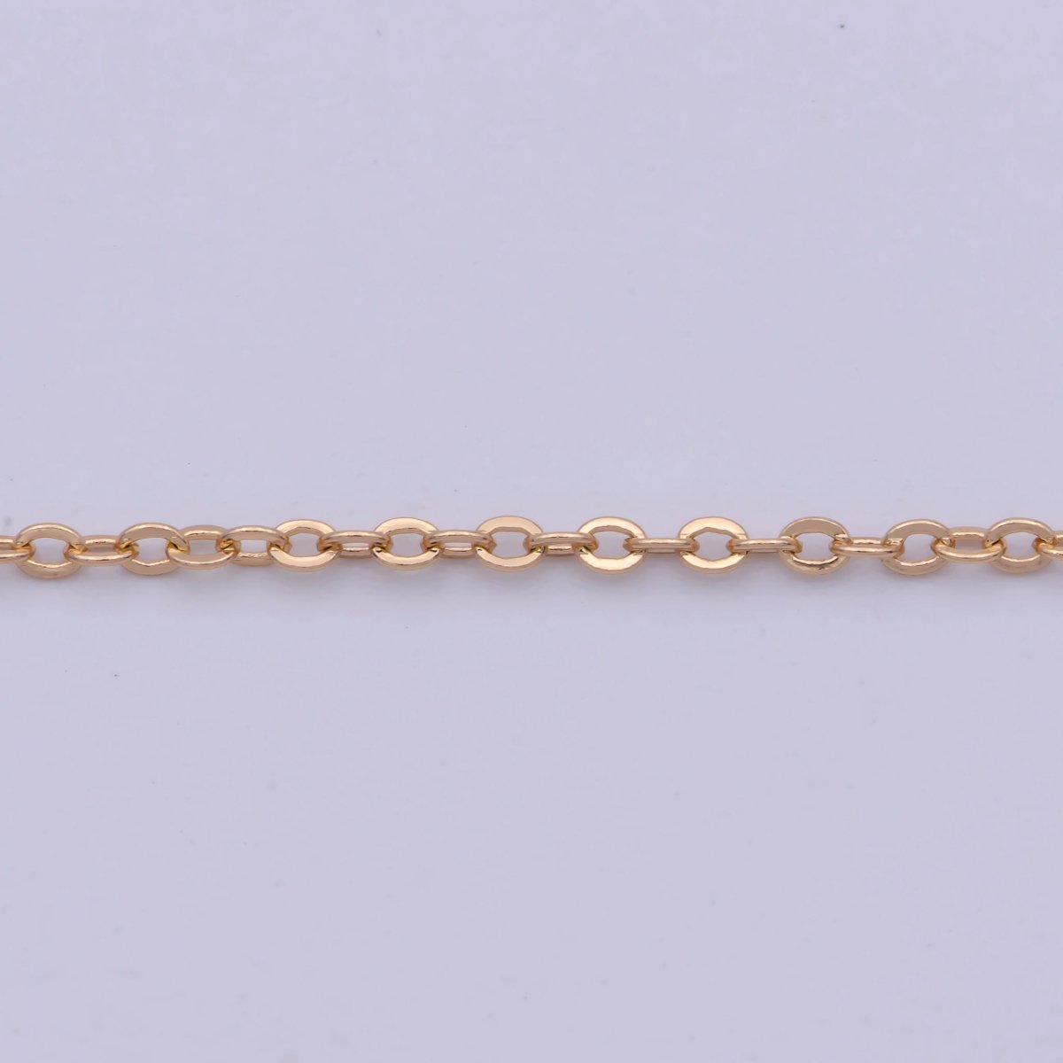18K Gold plated 1.2mm Cable Chain 18 inch Finished Necklace For Wholesale Necklace Dainty Jewelry Making Supplies | WA-480 Clearance Pricing - DLUXCA