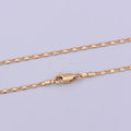 18K Gold plated 1.6mm Anchor Scroll Chain 17.6 inch Finished Necklace For Wholesale Necklace Dainty Jewelry Making Supplies | WA-484 Clearance Pricing - DLUXCA