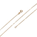 18K Gold plated 2mm Singapore Chain Necklace, 17.7 Inch Gold Singapore Necklace w/ Spring Ring | CN-669 Clearance Pricing - DLUXCA