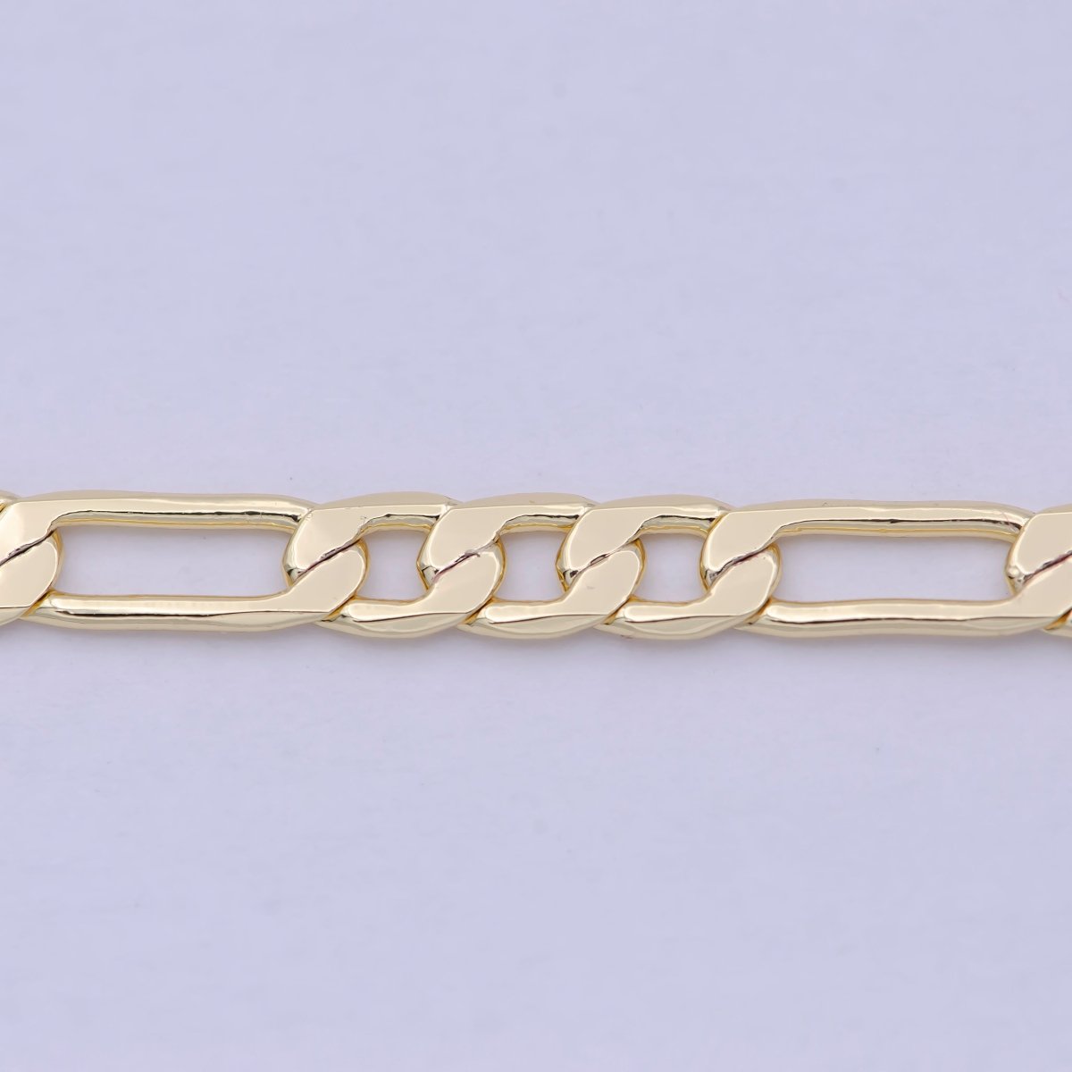 18K Gold plated 4mm Figaro Chain For Wholesale Figaro Chains And Jewelry Making Supplies Findings | WA-838 Clearance Pricing - DLUXCA