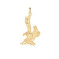 18K Gold plated Bald Eagle Bird American Eagle Symbol Leader DIY Necklace Pendant Charm Bead Bails Findings for Jewelry Making H-478 - DLUXCA