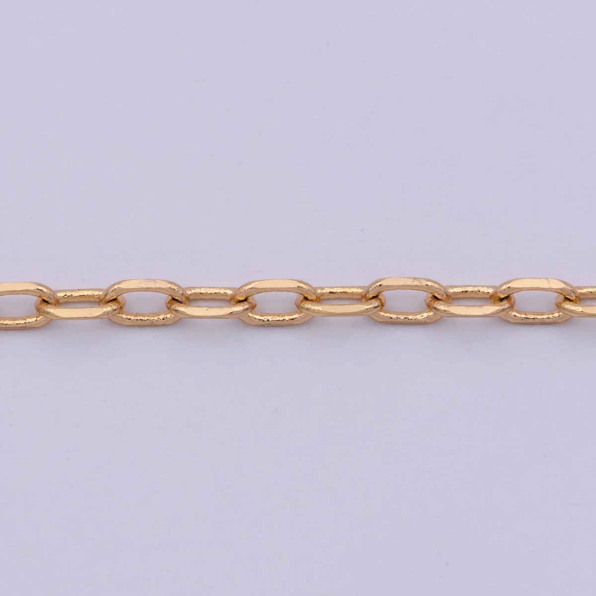 18K Gold plated Cable Chain Necklace, 21.4 Inch Cable Chain Necklace, Dainty 1.7mm Link Necklace | WA-478 Clearance Pricing - DLUXCA