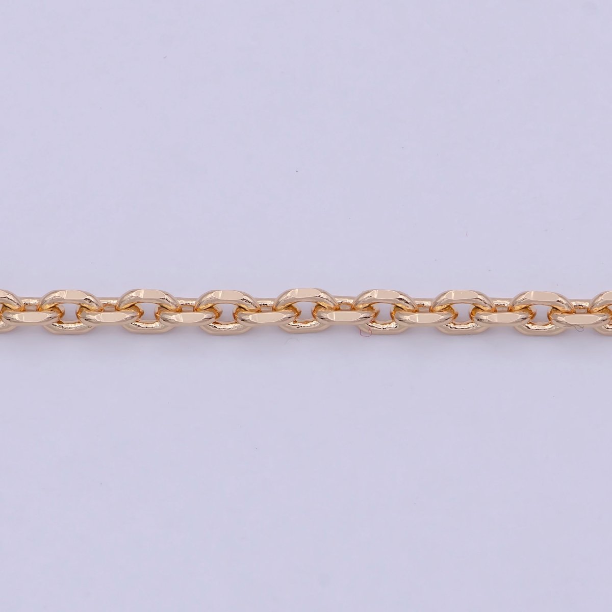 18k Gold plated Cable Chain Necklace Layer Chain Necklace Ready to Wear 17.7 Inch | WA-761 Clearance Pricing - DLUXCA