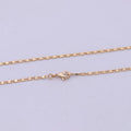 18k Gold plated Chain Necklace, Fine Scroll Gold Chain, Simple Gold Necklace, Thin Plain Women's Necklace 18 inch long | WA-531 Clearance Pricing - DLUXCA