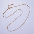 18K Gold plated Dainty 1.2mm Satellite Chain Necklace 17.75 inch Long for Layer Necklace Component | WA-1684 Clearance Pricing - DLUXCA