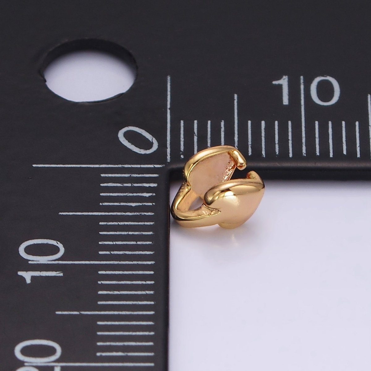 18K Gold plated Heart Bail for Pendant Jewelry Kit Supplies For DIY Jewelry Making | Z-503 - DLUXCA