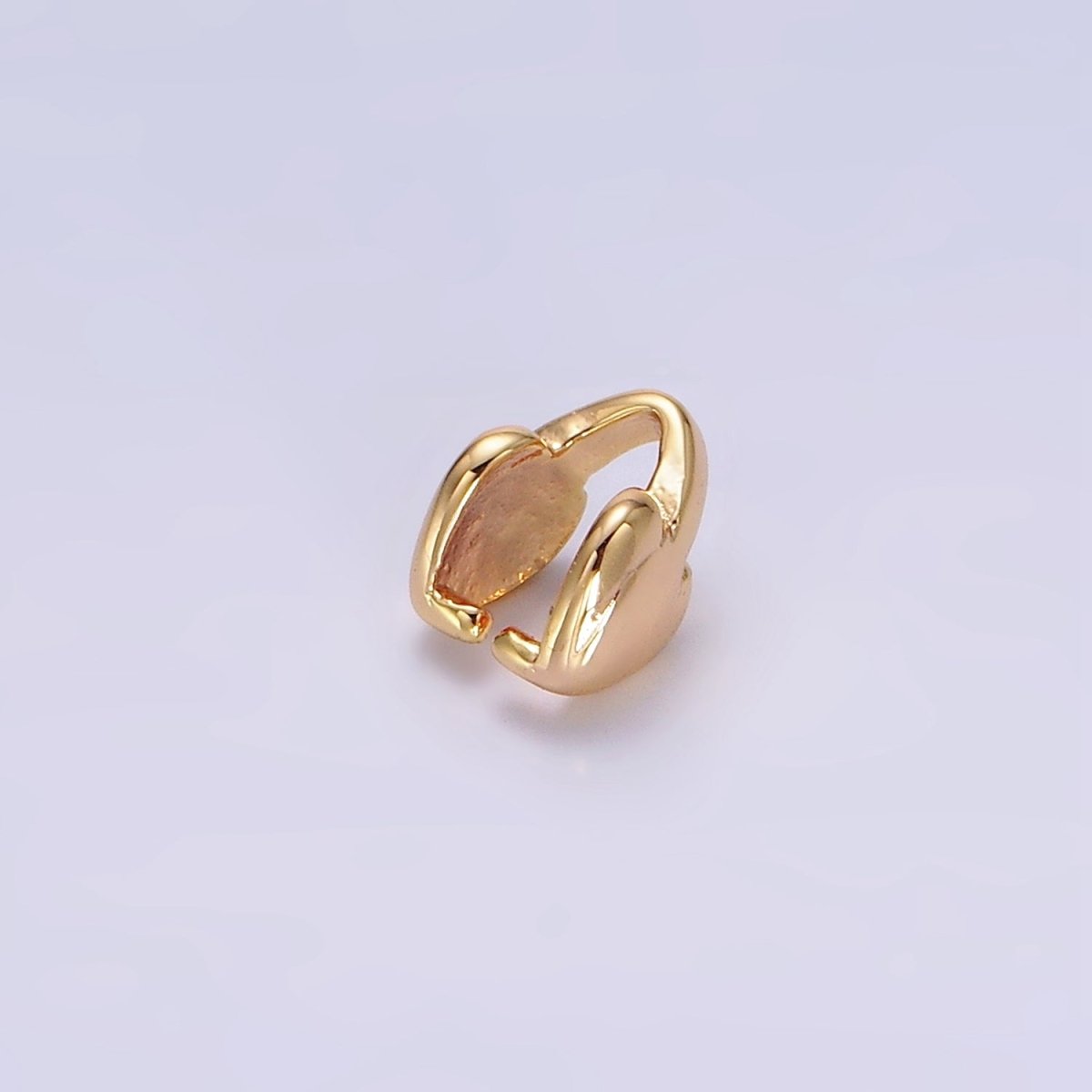 18K Gold plated Heart Bail for Pendant Jewelry Kit Supplies For DIY Jewelry Making | Z-503 - DLUXCA
