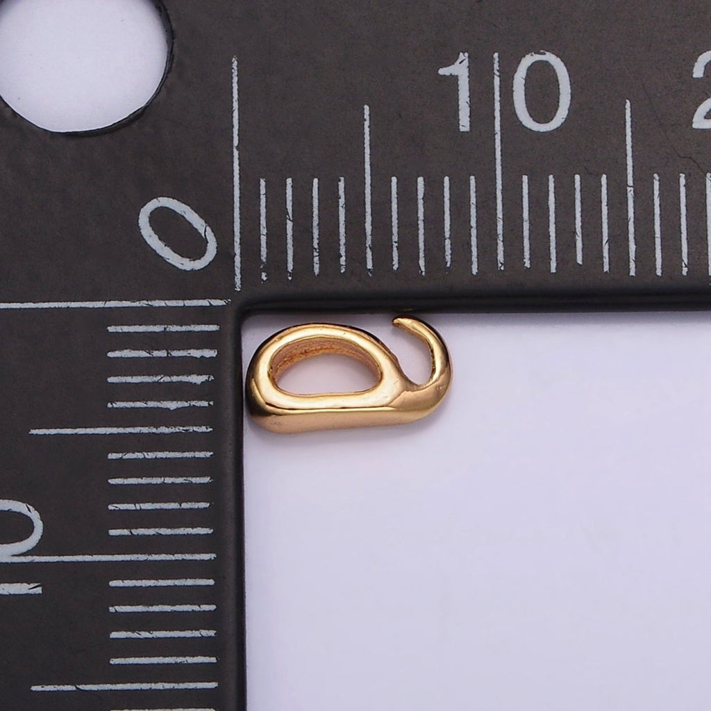 18K Gold plated Open Hook Bail for Pendant Jewelry Kit Supplies For DIY Jewelry Making | Z-504 - DLUXCA