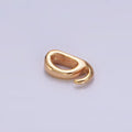 18K Gold plated Open Hook Bail for Pendant Jewelry Kit Supplies For DIY Jewelry Making | Z-504 - DLUXCA