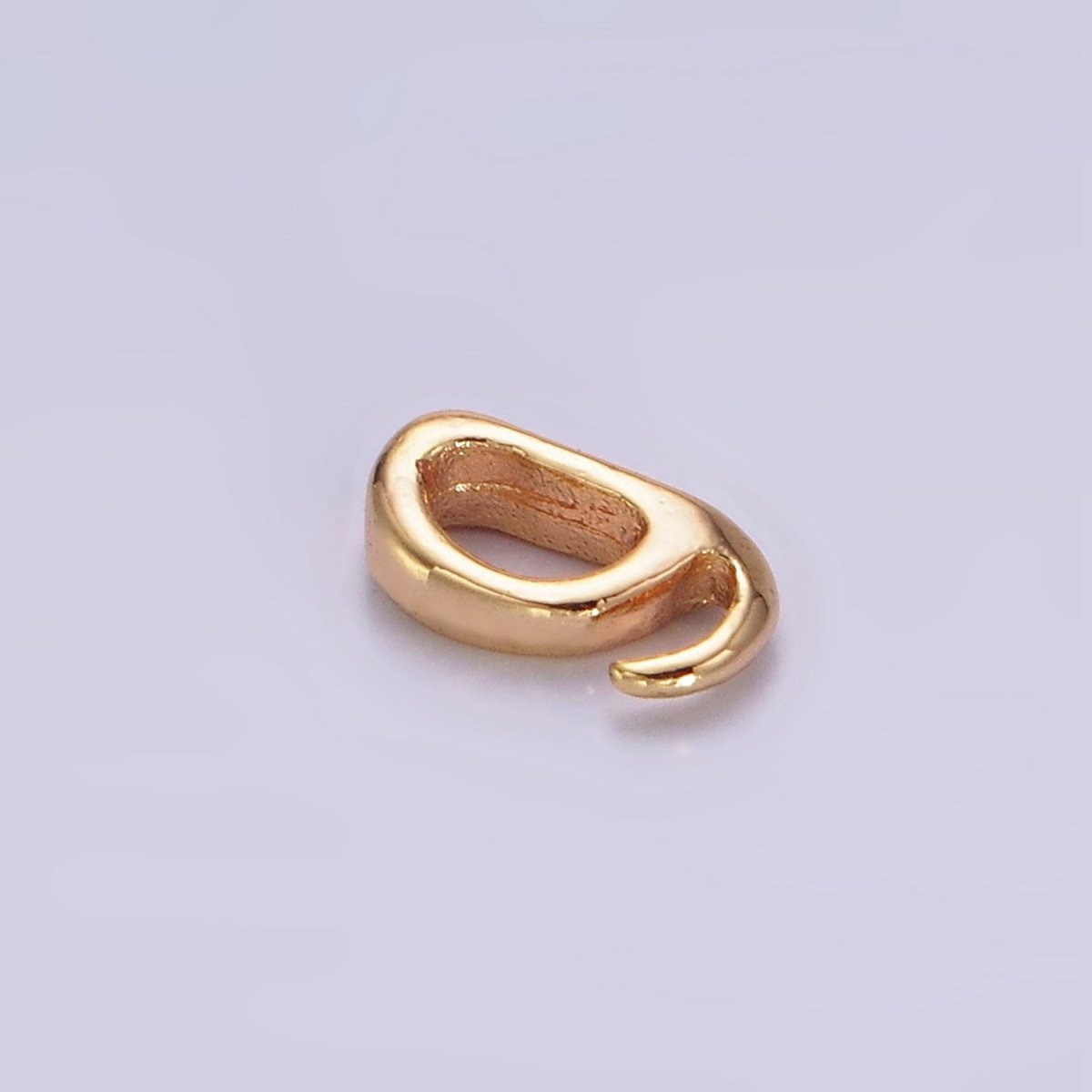 18K Gold plated Open Hook Bail for Pendant Jewelry Kit Supplies For DIY Jewelry Making | Z-504 - DLUXCA