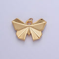 18K Gold plated Origami Butterfly Mariposa Insect Animal Charm | X-081 - DLUXCA