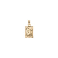 18K Gold plated Rectangle Minimalist Bar, Wheat Plant Tree Life Bails Findings for Earring Necklace Jewelry Making Supplies H-758 - DLUXCA