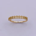 18k gold plated Ring Micro Pave Cz Cubic Zirconia Gold Band Minimalist Jewelry Stackable U-010~U-013 - DLUXCA