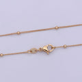 18K Gold plated Satellite Chain, 0.9mm Gold Ball Chain 18 Inches Ready To Wear Necklace w/ Lobster Clasps | WA-477 Clearance Pricing - DLUXCA
