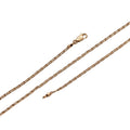 18K Gold plated Scroll Chain Necklace, 23.5 inch Designed Necklace For Jewelry Making, Dainty 1.7mm Designed Necklace w/ Spring Ring | CN-412 Clearance Pricing - DLUXCA