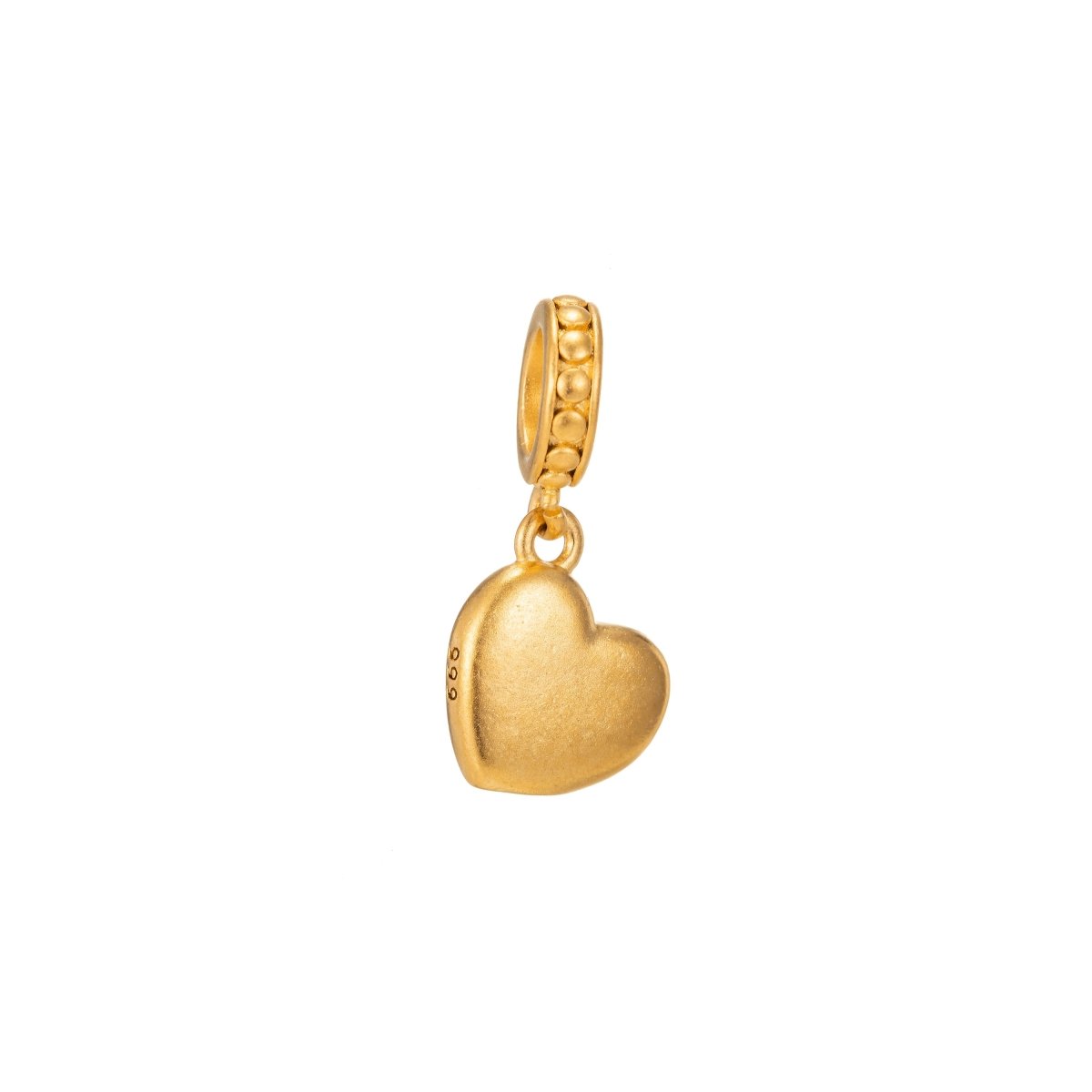 18k Gold plated Tiny Heart Charms, Gold Puff Heart Charm, Mini Heart Charms, Bracelet Necklace Jewelry Making Supplies I-238 - DLUXCA