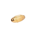 18K Gold plated Tiny Small Rice Beads Textured Spacer | B-031 - DLUXCA
