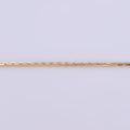 19.5 inch Cable Chain Necklace, 18K Gold Plated Finished Chain For Jewelry Necklace Making, Dainty 1.4mm Cable Necklace w/ Lobster Clasps | CN-377 Clearance Pricing - DLUXCA
