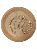 19.6 inches Ready To Use 18K Gold plated Scroll lock Designed Necklace Chain, 5mm Designed Necklace w/ Lobster Clasps | CN-613 Clearance Pricing - DLUXCA