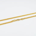 19.8 inch Curb Chain Necklace, 24K Gold Plated Curb Finished Necklace For Jewelry Making, 4mm Curb Necklace w/ Lobster Clasps | CN-993 Clearance Pricing - DLUXCA