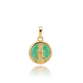 1pc Elegant Emerald Green Jade Buddha God Deity Buddhism Buddhist Religious Dainty Necklace Pendant Charm Bails Findings for Jewelry Making O-216 - DLUXCA