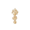 1pc Gold plated Flowers Necklace Pendant Charm Bead Bails Findings for Jewelry Making Dangle Necklace Pendant E-464 - DLUXCA