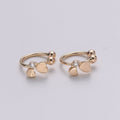 1x Dainty Heart Earcuff Gold Ear cuff cartilage earring no piercing, gold ear cuff, fake piercing, Love earcuff, Friendship ear cuff wrap, AI-093 - DLUXCA