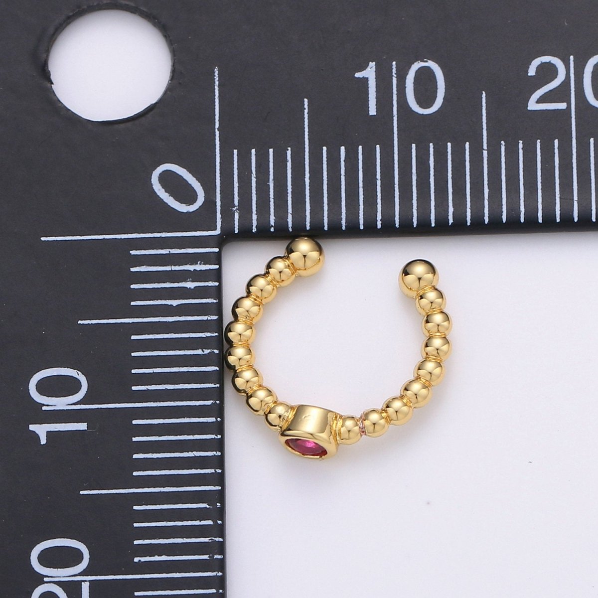1x Ear Cuff No Piercing • Gold plated ear cuff • conch cuff • ear cuff non pierced • fake helix piercing • ear cuffs • cartilage cuff, 1xAI-130 - DLUXCA