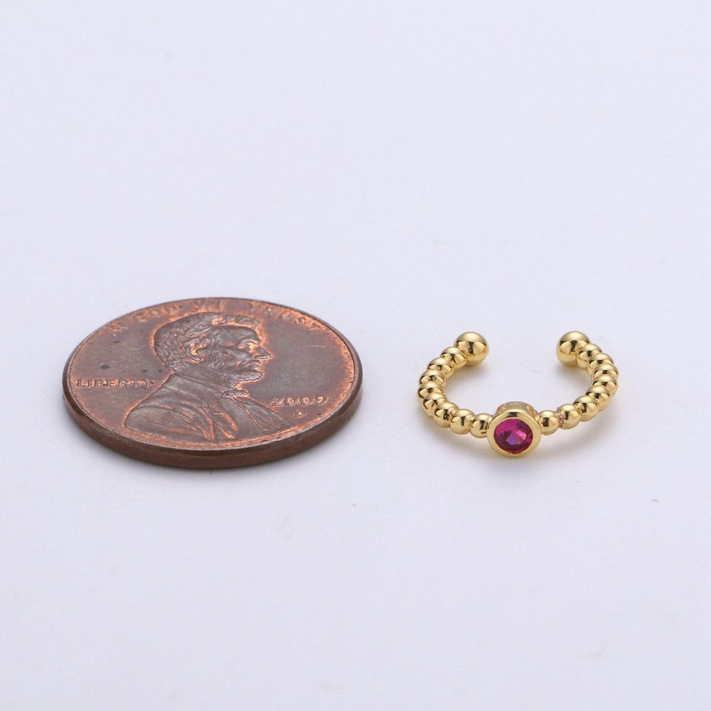 1x Ear Cuff No Piercing • Gold plated ear cuff • conch cuff • ear cuff non pierced • fake helix piercing • ear cuffs • cartilage cuff, 1xAI-130 - DLUXCA
