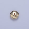 20 Pieces Pack 6mm Round Abstract Geometric Spacer Beads Jewelry Making in Gold & Silver | W-932 W-933