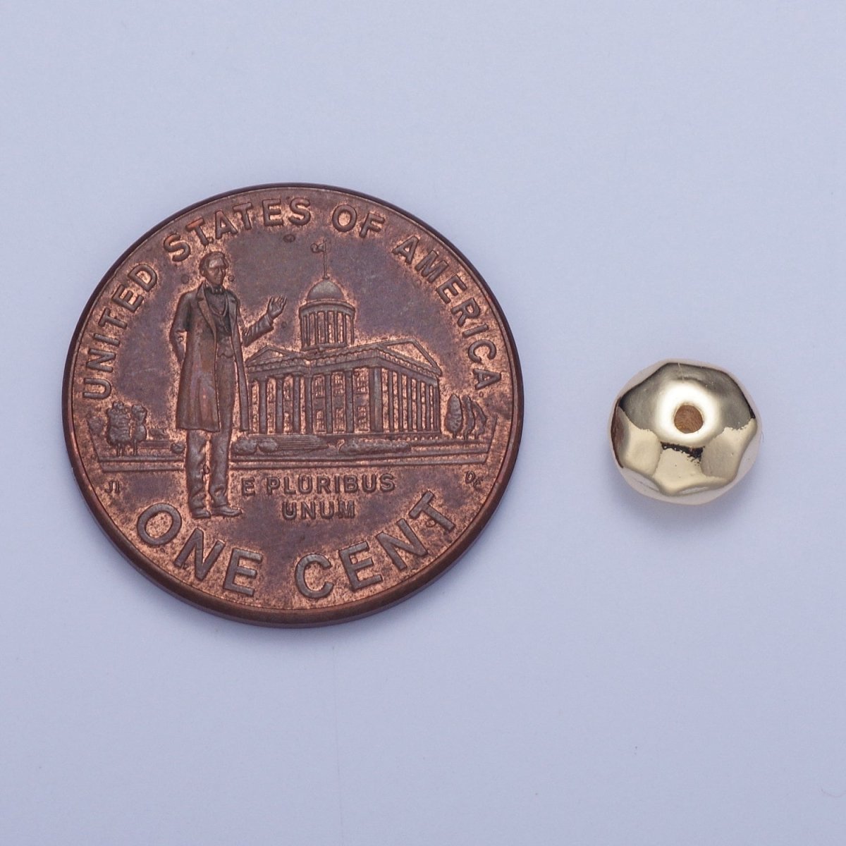 20 Pieces Pack 6mm Round Abstract Geometric Spacer Beads Jewelry Making in Gold & Silver | W-932 W-933