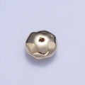 20 Pieces Pack 8mm Round Dented Geometric Spacer Bead Jewelry Making in Gold & Silver | W-930 W-931