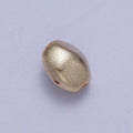 20 Pieces Rectangular Long Matte Gold Geometric Bead | B-436 - DLUXCA