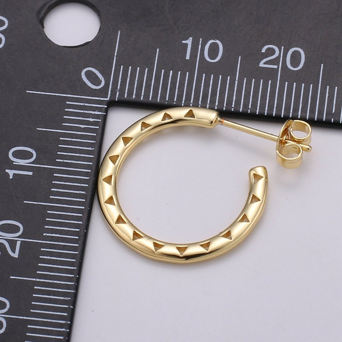 20mm Gold Hoop Earrings, Gold Vermeil Hoop Earrings, Statement Hoops, Tube Hoop Earrings, Large Hoop Earrings, Small Hoop Earrings for Gift Q-326 Q-327