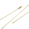 23.5 inch Boston Chain Necklace, 24K Gold Plated Designed Finished Chain For Jewelry Necklace Making, Dainty 1mm Designed Necklace w/ Lobster Clasps | CN-400 Clearance Pricing - DLUXCA