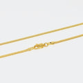23.6 inch Omega Chain Necklace, 24K Gold Plated Omega Finished Necklace For Jewelry Making, Dainty 1.8mm Omega Necklace w/ Lobster Clasps | CN-998 Clearance Pricing - DLUXCA