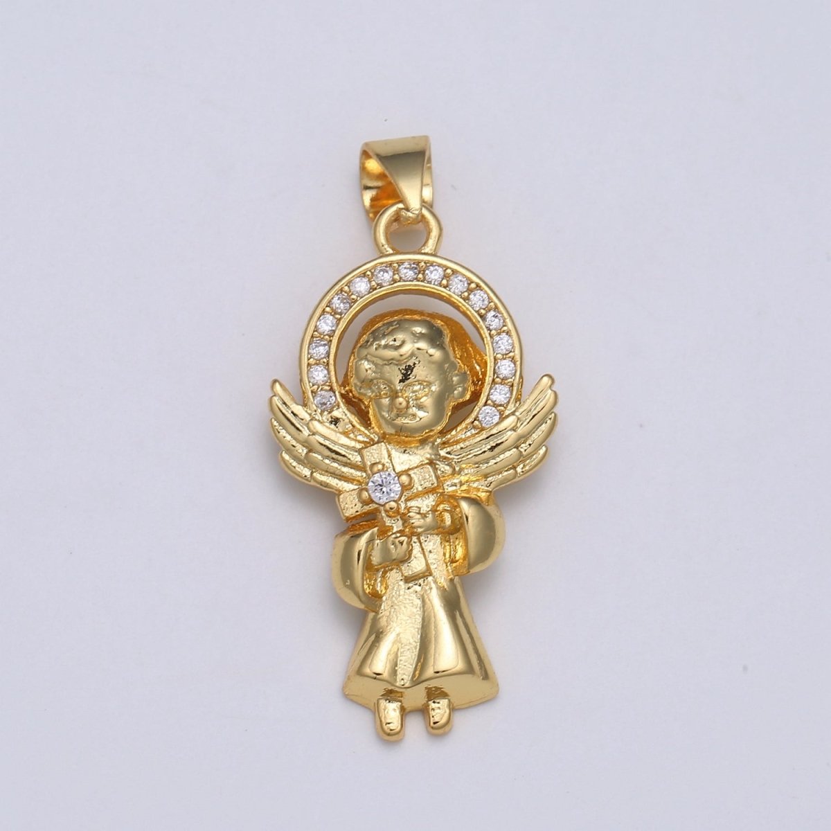 24K Baby Angel Gold plated Pendants - J-280 - DLUXCA