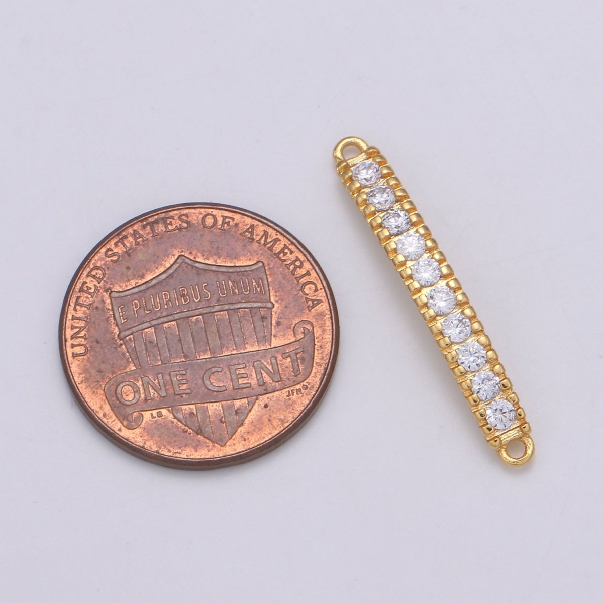 24K Crystal Gold plated Simple Connectors F-562 - DLUXCA